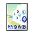 thumbnail image 1 of Stupell Industries Modern Mykonos Greece Graphic Art Black Framed Art Print Wall Art, Design by Daphne Polselli, 1 of 7
