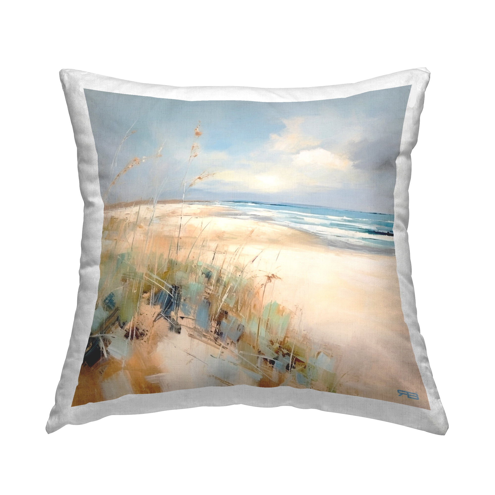 Stupell Industries Modern Nautical Beach Decorative Printed Throw Pillow, 18 x 18