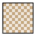 thumbnail image 1 of Stupell Industries Modern Neutral Checkered Pattern Black Framed Giclee Art, 12 x 12, by Carrie Cantwell, 1 of 8