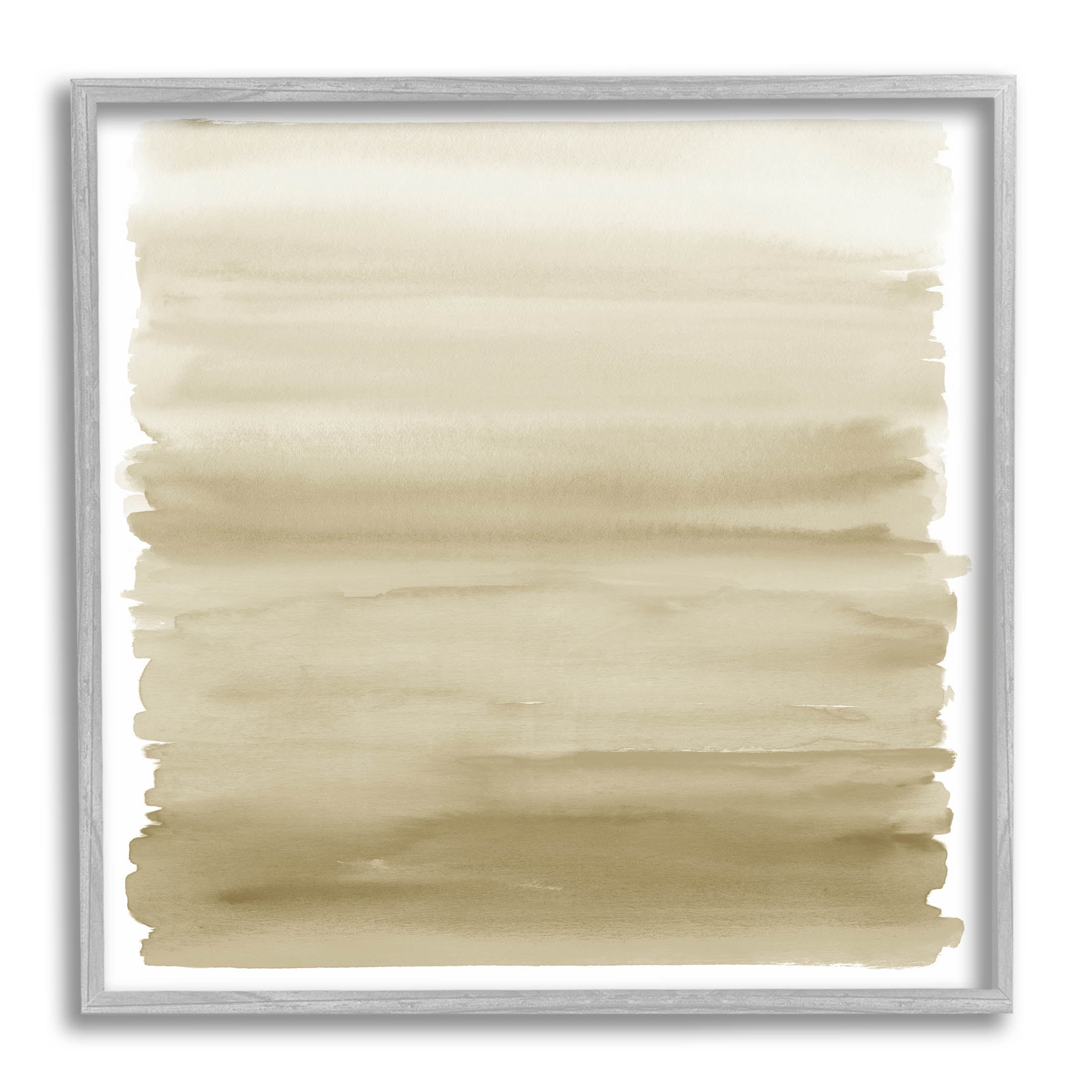 Stupell Industries Modern Ochre Gradient Graphic Art Gray Framed Art Print Wall Art, Design by Allie Corbin