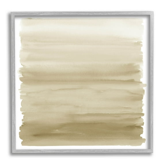 Stupell Industries Modern Ochre Gradient Graphic Art Gray Framed Art Print Wall Art, Design by Allie Corbin