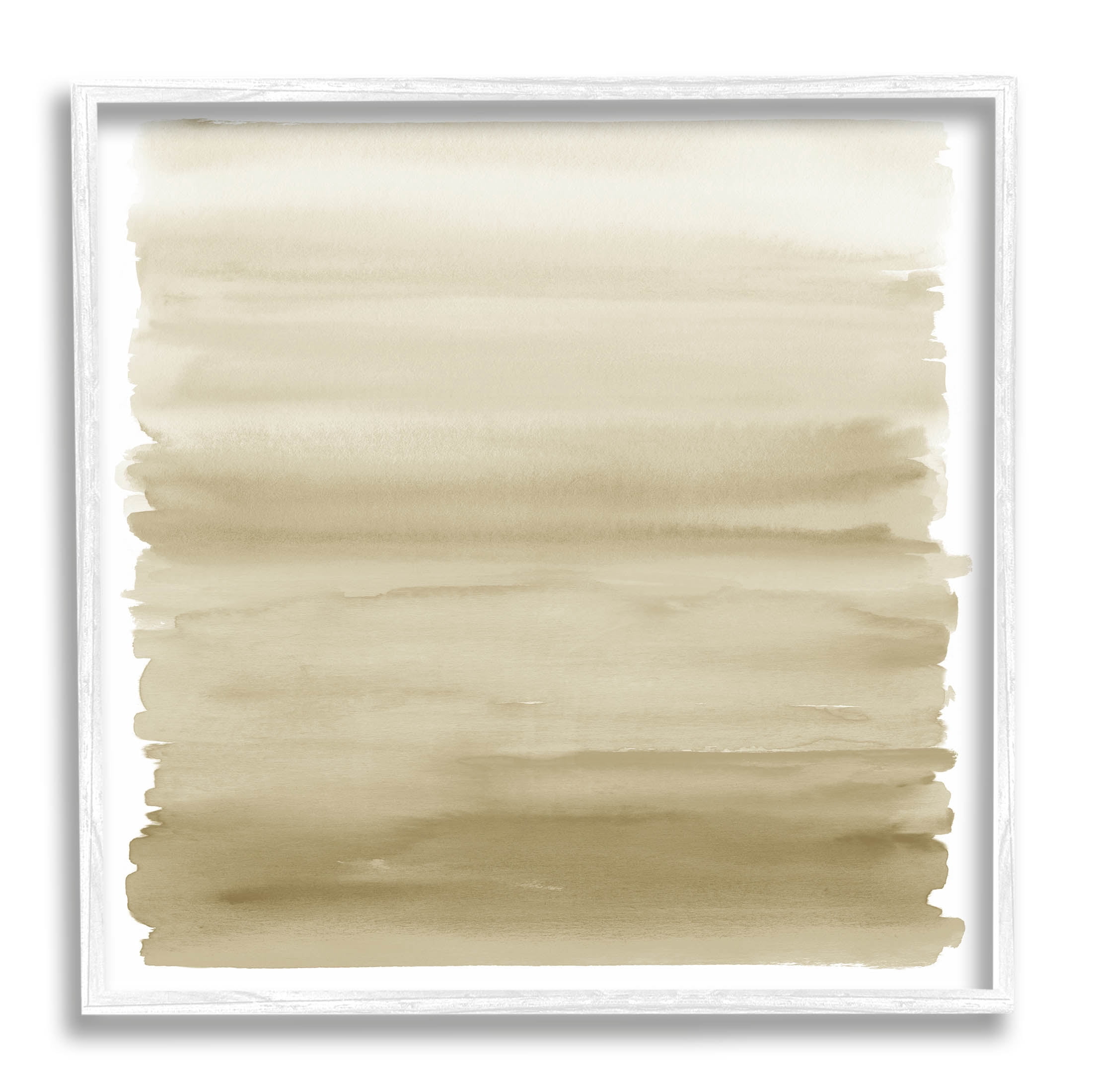 Stupell Industries Modern Ochre Gradient Graphic Art White Framed Art Print Wall Art, Design by Allie Corbin