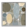 thumbnail image 1 of Stupell Industries Modern Ovals Abstraction Abstract Painting Gray Framed Art Print Wall Art, 24 x 24, 1 of 8