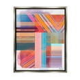 thumbnail image 1 of Stupell Industries Modern Overlapping Patterns Abstract Painting Gray Floater Framed Canvas Art Print Wall Art, 17 x 21, 1 of 10