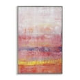 Stupell Industries Modern Paint Drip on Pink Abstract Painting Gray