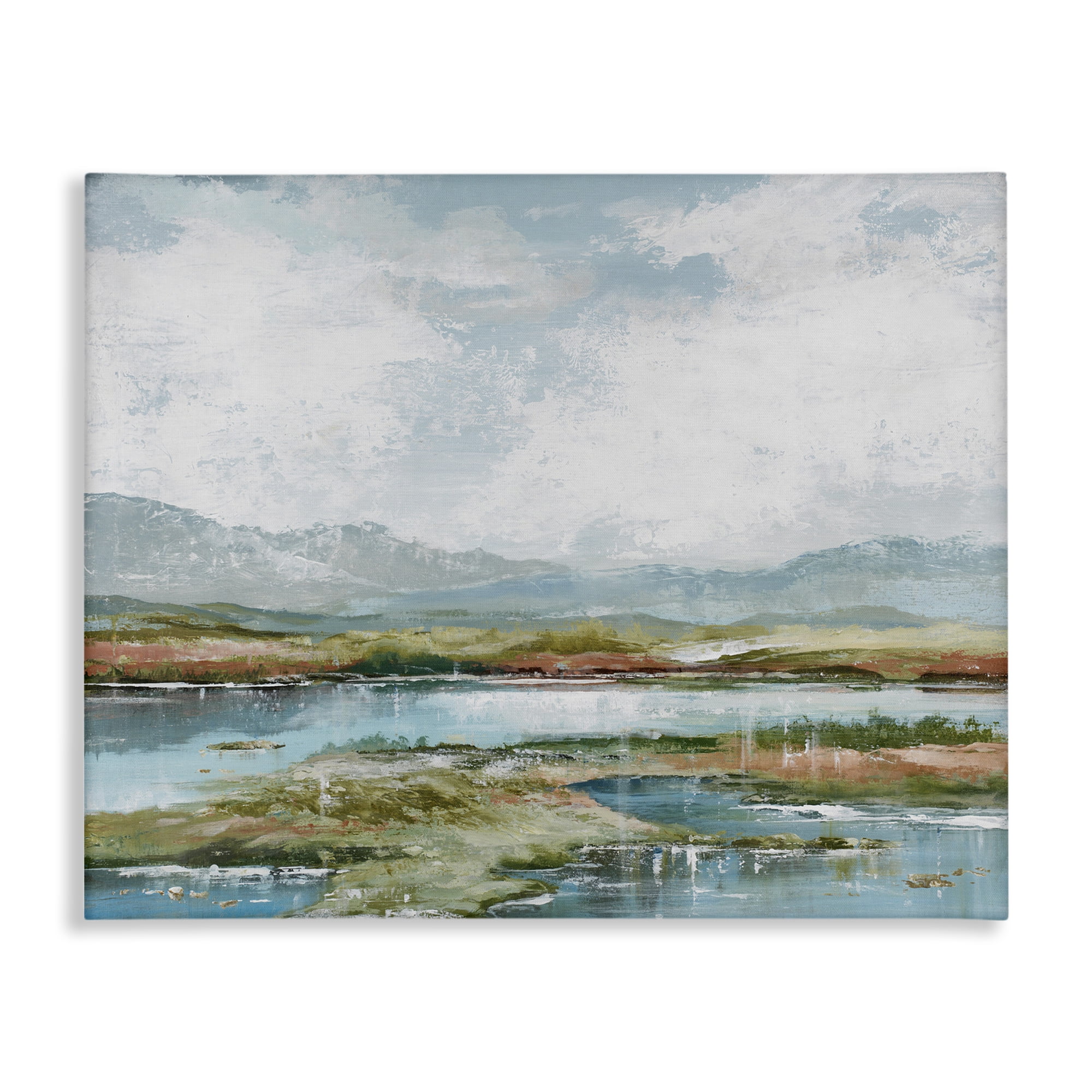 Stupell Industries Modern Paint Landscape Landscape Painting Gallery Wrapped Canvas Art Print Wall Art, 48 x 36