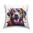 thumbnail image 1 of Stupell Industries Modern Paint Splash Dog Decorative Printed Throw Pillow, 18 x 18, 1 of 8