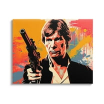 Stupell Industries Modern Paint Splash Sci-Fi Fairy Tales & Fantasy Painting Gallery Wrapped Canvas Art Print Wall Art, 20 x 16