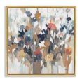 thumbnail image 1 of Stupell Industries Modern Painterly Floral Arrangement Botanical & Floral Painting Gold Floater Framed Canvas Art Print Wall Art, 18 x 18, 1 of 9