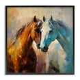 thumbnail image 1 of Stupell Industries Modern Painterly Horse Pair Black Framed Giclee Art, 17 x 17, by Irena Orlov, 1 of 8