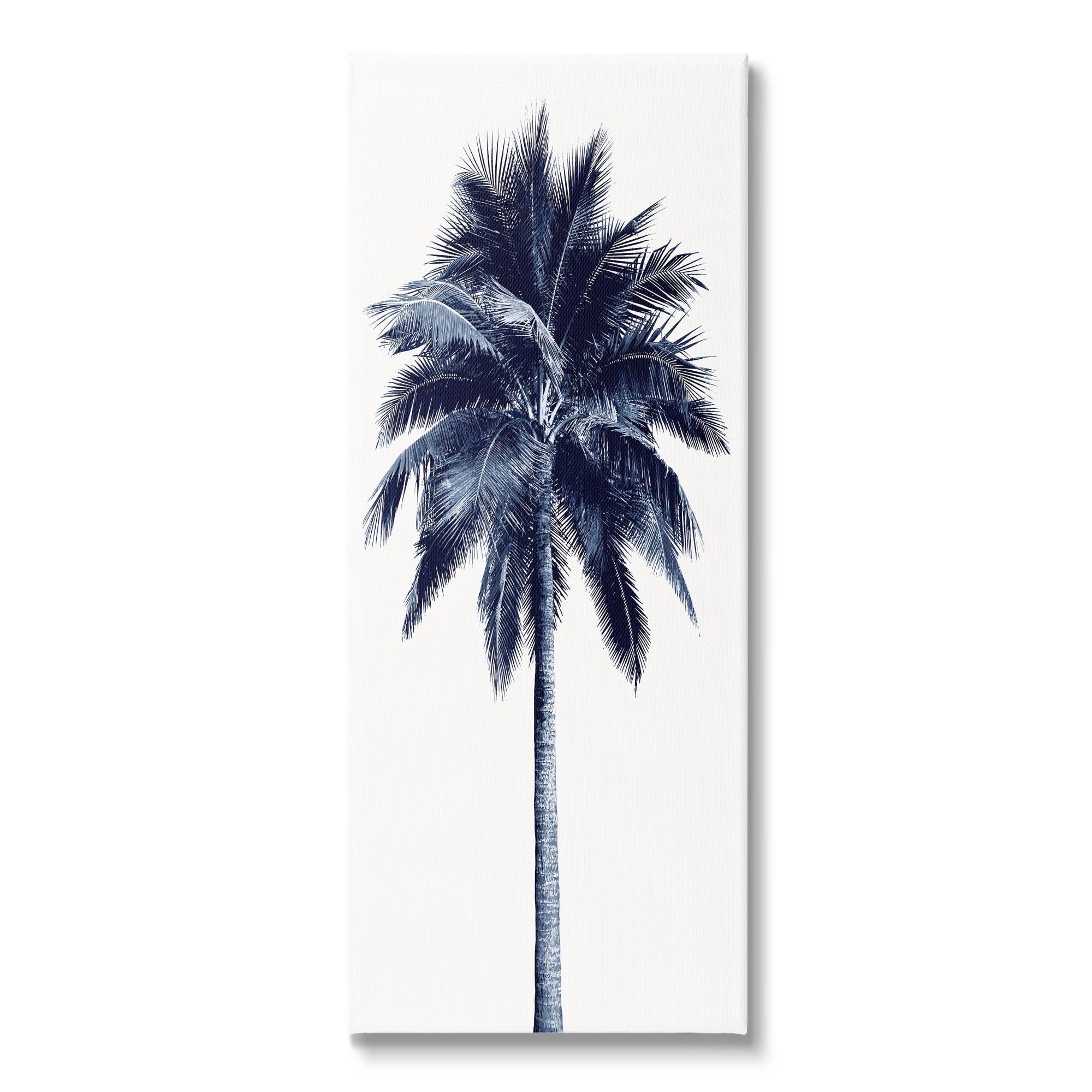 Stupell Industries Modern Palm Tree Plant Leaves Cropped Photography Canvas Wall Art, 10 x 24, Design by Devon Davis