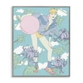 thumbnail image 1 of Stupell Industries Modern Pastel Exercise Ball Girl Gray Framed Giclee Art, 16 x 20, by Melissa Wang, 1 of 8