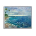 thumbnail image 1 of Stupell Industries Modern Pattern Tropics Landscape Painting Gray Framed Art Print Wall Art, 14 x 11, 1 of 9