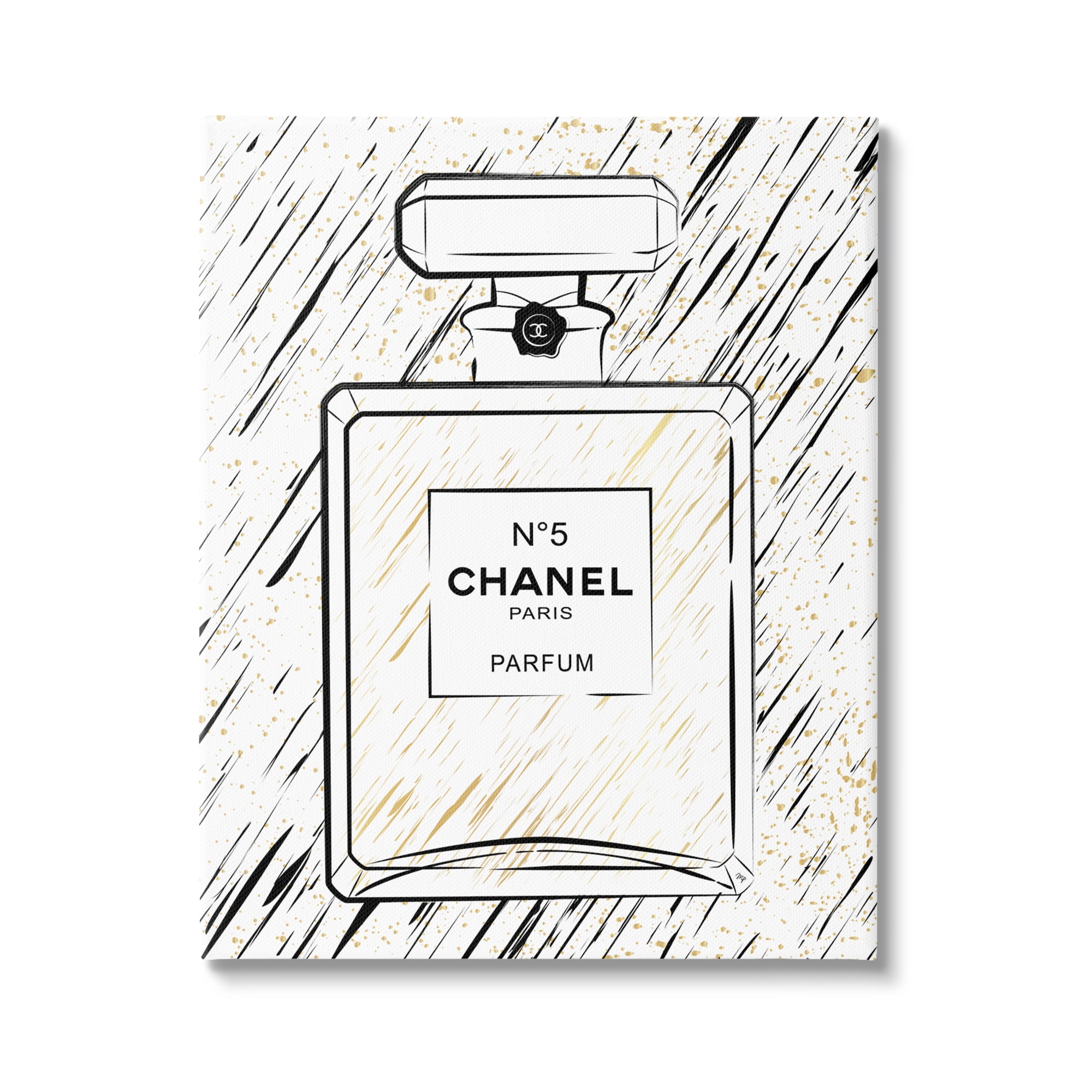 Stupell Industries Modern Patterned Perfume Beauty & Fashion Painting Gallery Wrapped Canvas Print Wall Art, 24 x 30