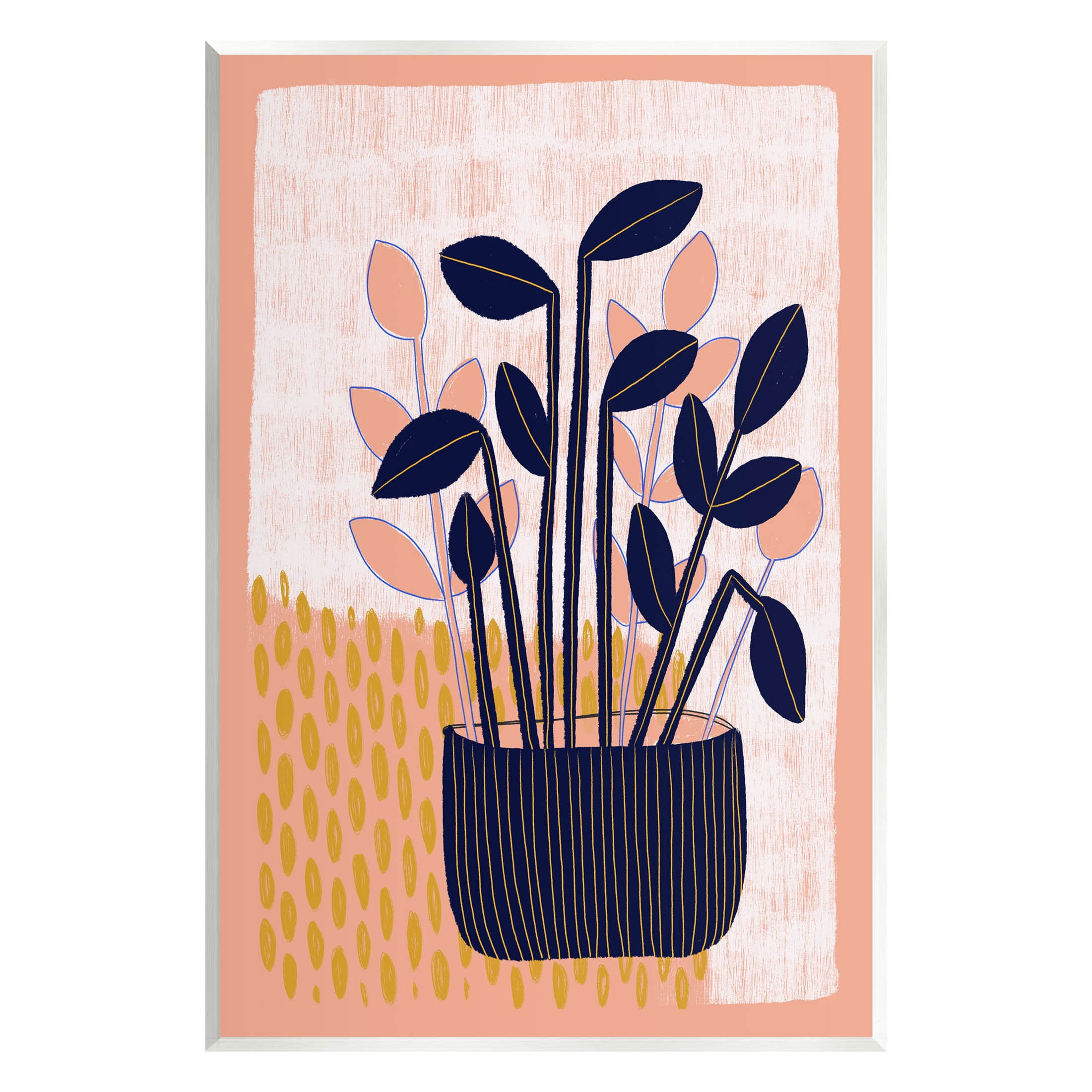 Stupell Industries Modern Patterned Potted Plant Graphic Art Unframed Art Print Wall Art, Design by Birgit Maria Kiennast
