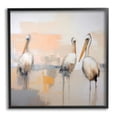 thumbnail image 1 of Stupell Industries Modern Pelicans Trio Animals & Insects Painting Black Framed Art Print Wall Art, 17 x 17, 1 of 9