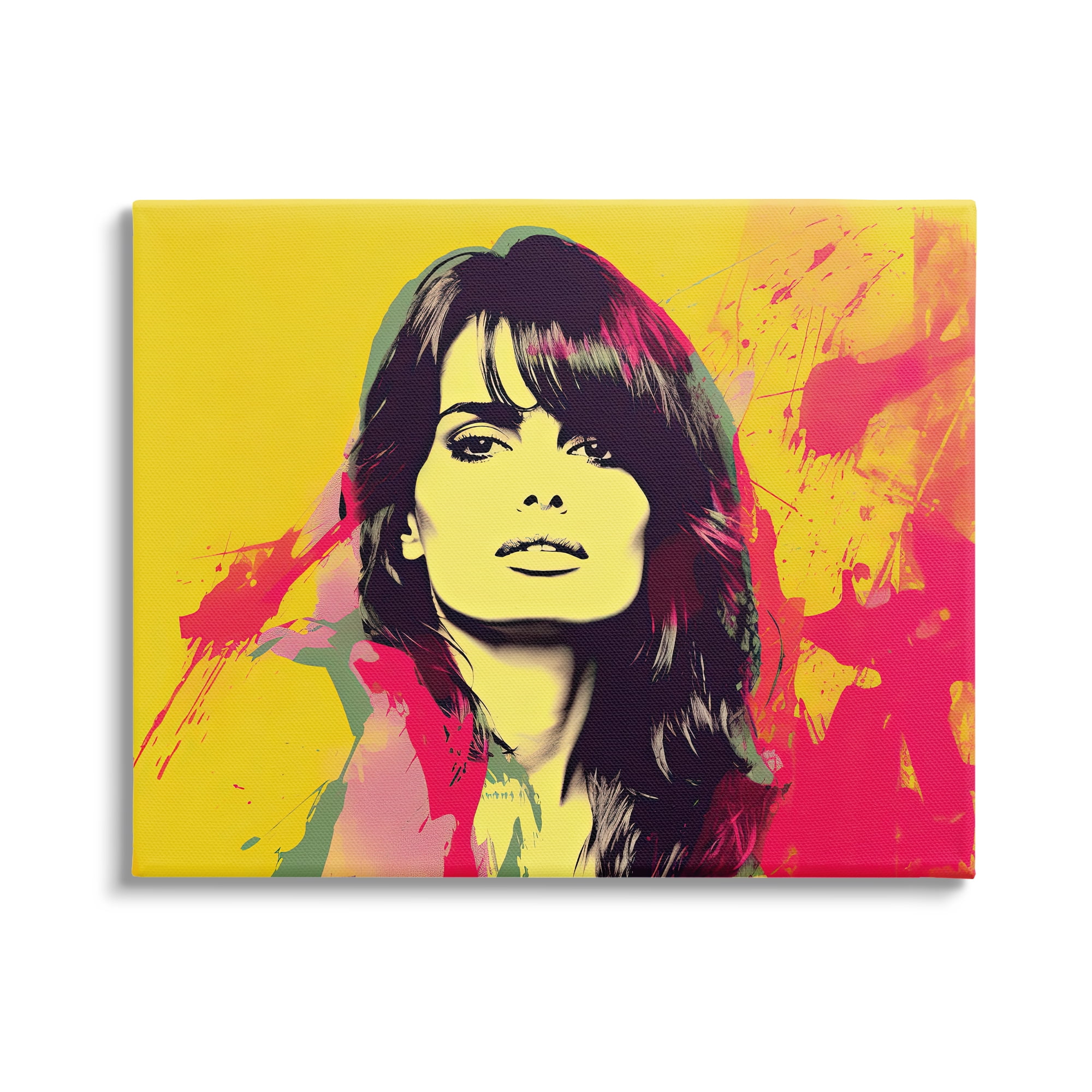 Stupell Industries Modern Penelope Cruz Abstract Painting Gallery Wrapped Canvas Print Wall Art, 20 x 16