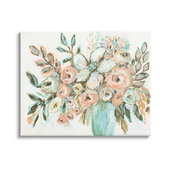 Stupell Industries Modern Peonies Arrangement Botanical & Floral Painting Gallery Wrapped Canvas Print Wall Art, 48 x 36