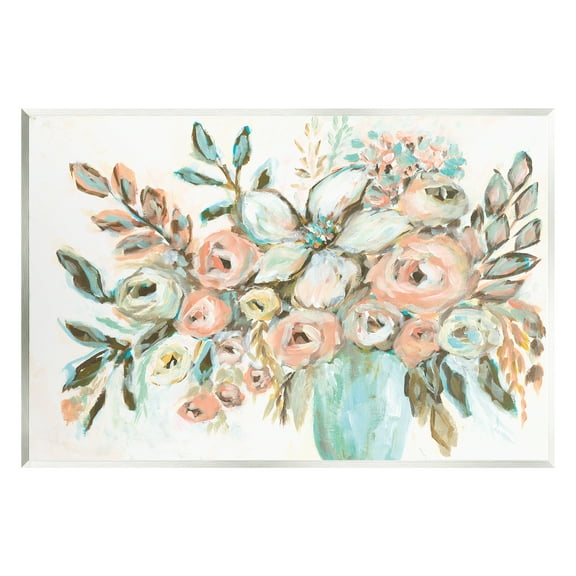 Stupell Industries Modern Peonies Arrangement Botanical & Floral Painting Unframed Art Print Wall Art, 15 x 10