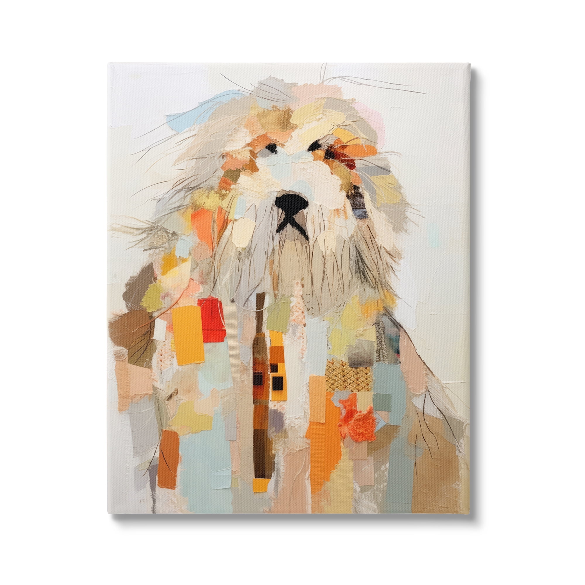 Stupell Industries Modern Pet Collage Animals & Insects Painting Gallery Wrapped Canvas Art Print Wall Art, 24 x 30