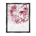 thumbnail image 1 of Stupell Industries Modern Pink Botanical Leaves Botanical & Floral Painting Black Floater Framed Art Print Wall Art, 17 x 21, 1 of 9