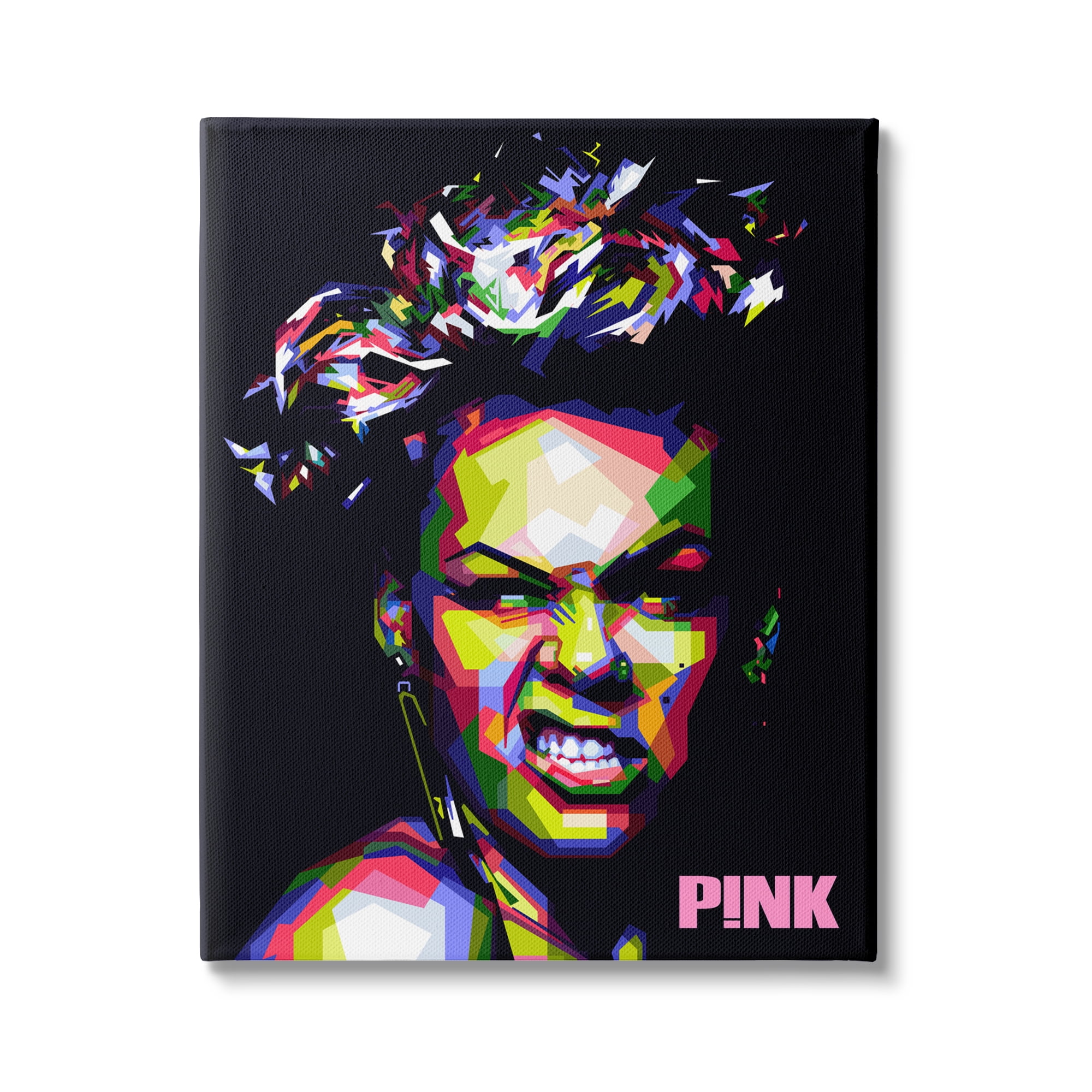 Stupell Industries Modern Pink Portrait Abstract Geometric Pattern Bold Shapes, 30 x 40, Design by Birch&Ink