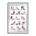 thumbnail image 1 of Stupell Industries Modern Pink Shoes Collection Black Framed Giclee Art, 12 x 18, by Martina Pavlova, 1 of 8