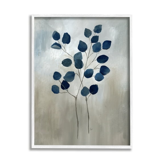 Stupell Industries Modern Plant Sprouts Botanical & Floral Painting White Framed Art Print Wall Art, 11 x 14