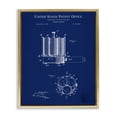 thumbnail image 1 of Stupell Industries Modern Poker Chips Blueprint Gold Floating Frame Canvas Art, 25 x 31, by Karl Hronek, 1 of 8