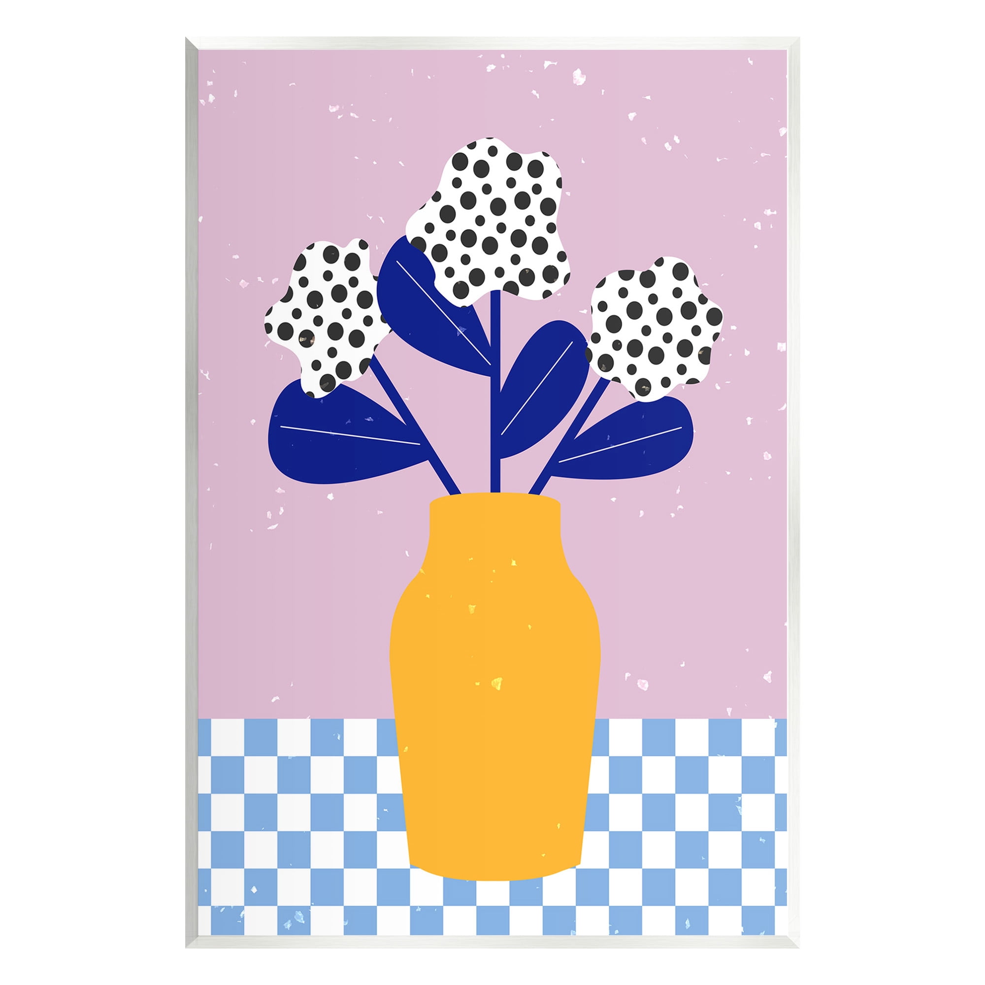 Stupell Industries Modern Polka Dot Plants Botanical & Floral Painting Unframed Art Print Wall Art, 13 x 19