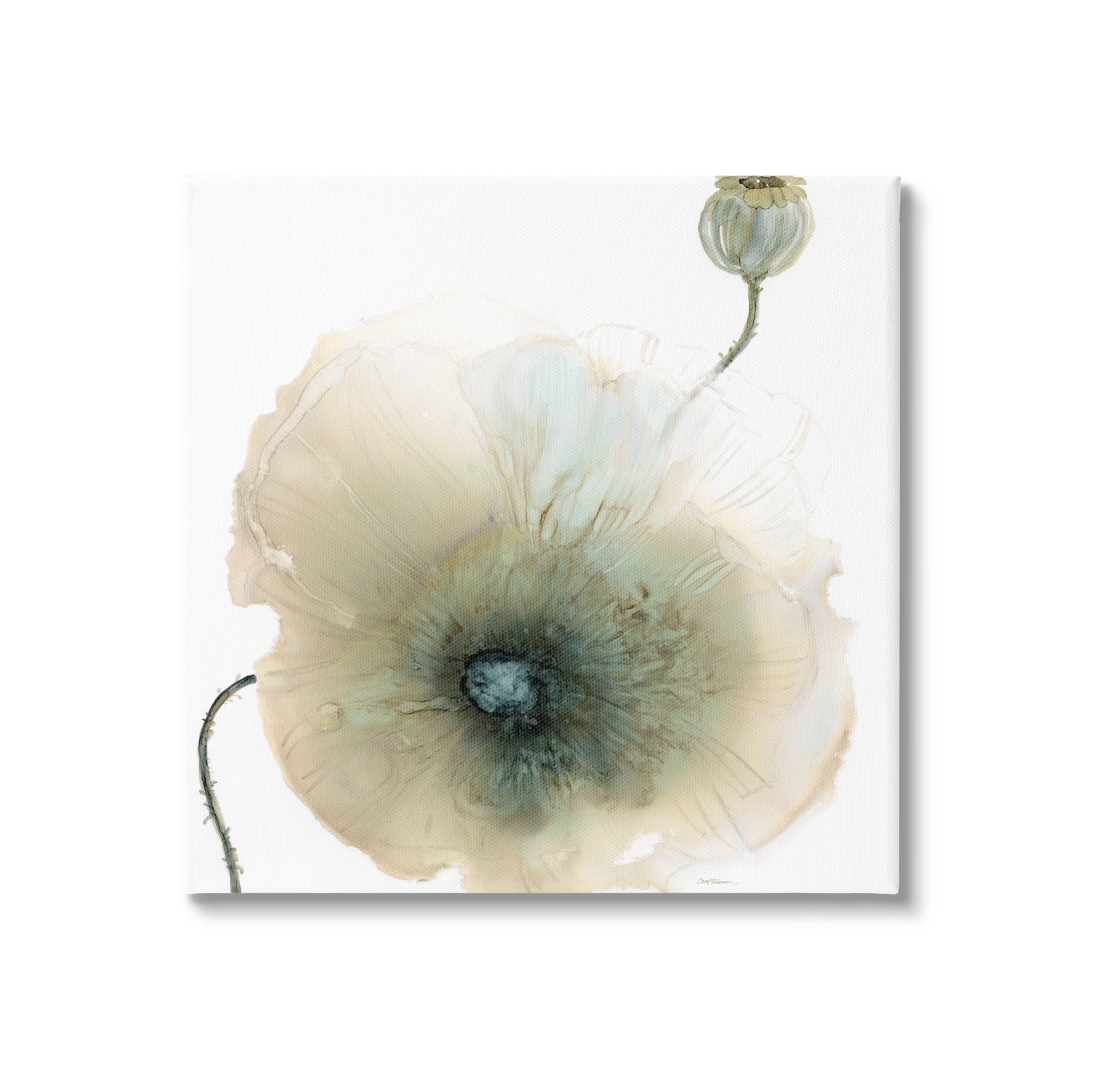 Stupell Industries Modern Poppy Flower Blossom Composition Graphic Art Gallery Wrapped Canvas Print Wall Art, Design by Carol Robinson