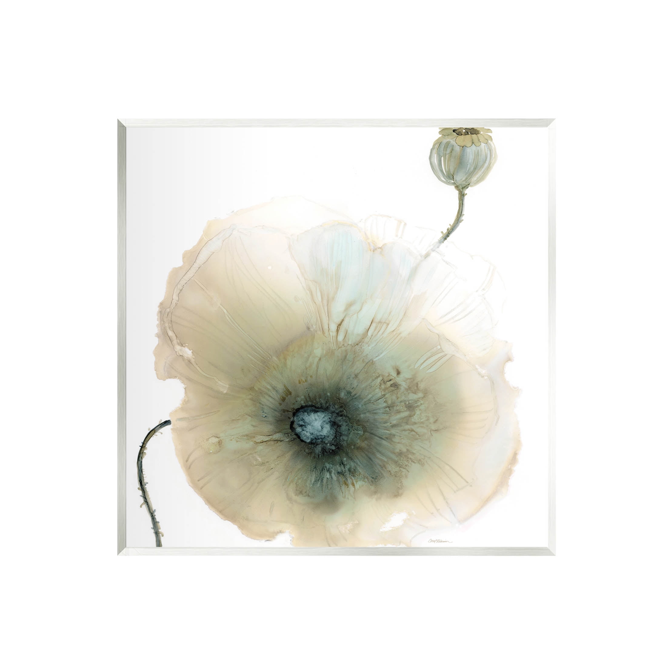 Stupell Industries Modern Poppy Flower Blossom Composition Graphic Art Unframed Art Print Wall Art, Design by Carol Robinson
