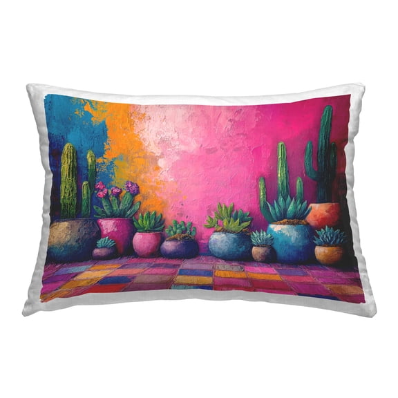Stupell Industries Modern Potted Cactus Decorative Printed Throw Pillow Design by Imagine It Images