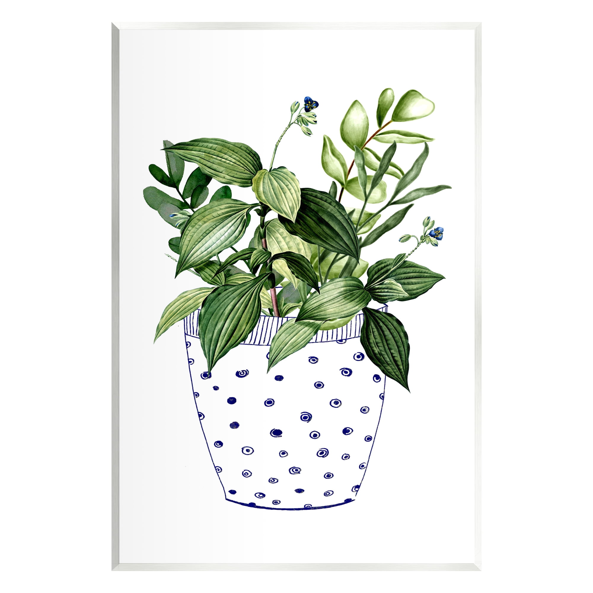 Stupell Industries Modern Potted Plant Botanical & Floral Painting Unframed Art Print Wall Art, 13 x 19