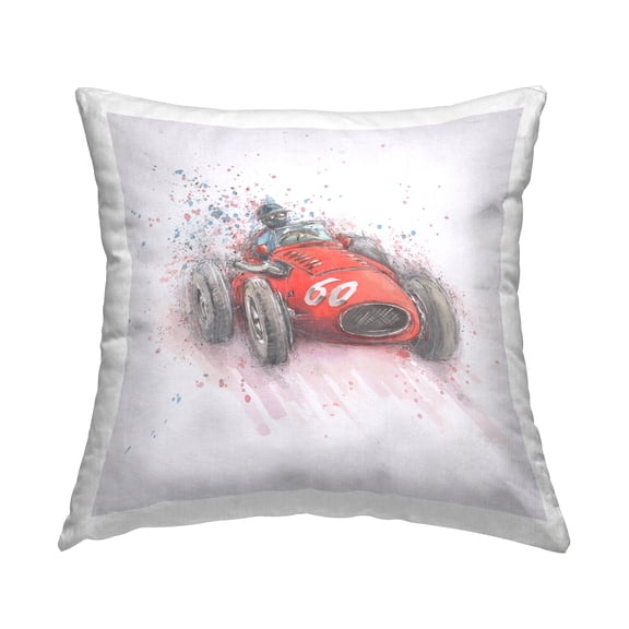 Stupell Industries Modern Race Car Decorative Printed Throw Pillow, 18 x 18