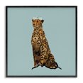 thumbnail image 1 of Stupell Industries Modern Regal Leopard with Crown Black Framed Giclee Art, 12 x 12, by Amelia Noyes, 1 of 8