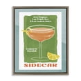 thumbnail image 1 of Stupell Industries Modern Retro Sidecar Recipe Brown Floating Frame Canvas Art, 25 x 31, by Deane Beesley, 1 of 8