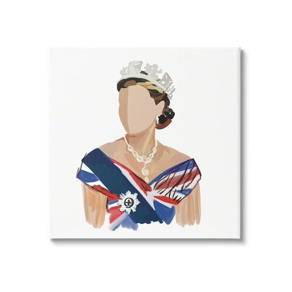 Stupell Industries Modern Royal Portrait Graphic Art Gallery Wrapped Canvas Print Wall Art, Design by Amelia Noyes