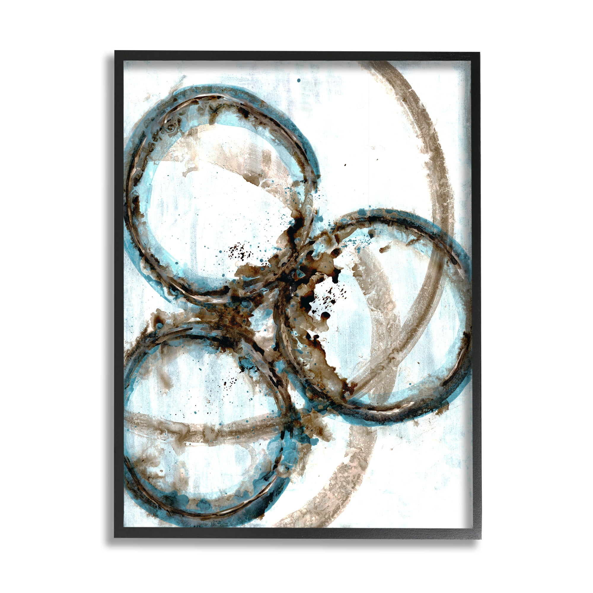 Stupell Industries Modern Rust Inspired Ring Abstract Shape Painting, 16 x 20,Design by Doris Charest