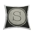 thumbnail image 1 of Stupell Industries Modern S Initial Typewriter Key Circle Style Design by Ziwei Li Throw Pillow, 1 of 6