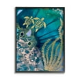 thumbnail image 1 of Stupell Industries Modern Sea Life Patterns Abstract Painting Black Framed Art Print Wall Art, 16 x 20, 1 of 9