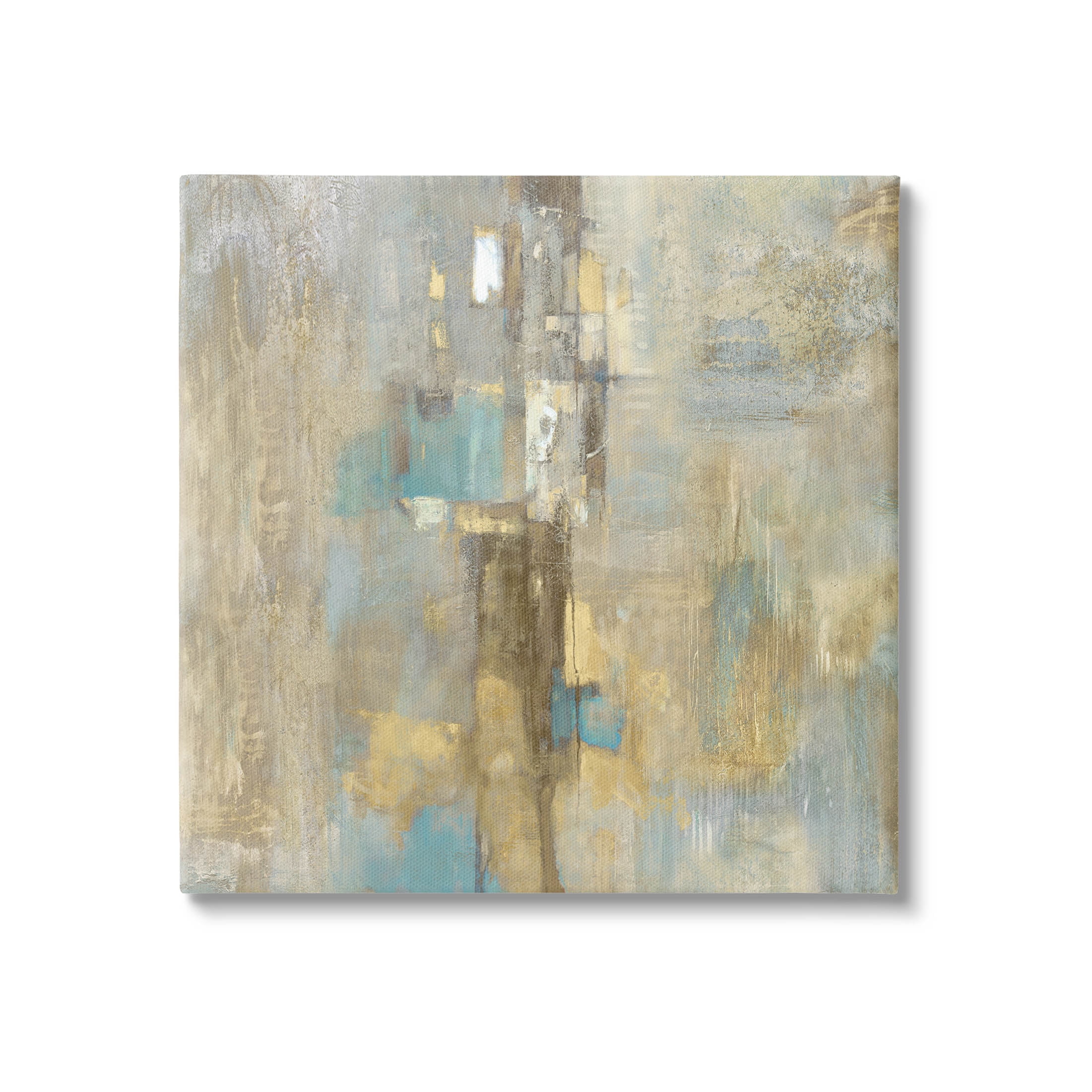 Stupell Industries Modern Shapes Composition Painting Gallery Wrapped Canvas Print Wall Art, Design by Justin Turner