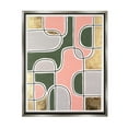 thumbnail image 1 of Stupell Industries Modern Shapes & Glam Abstract Painting Gray Floater Framed Canvas Art Print Wall Art, 25 x 31, 1 of 10