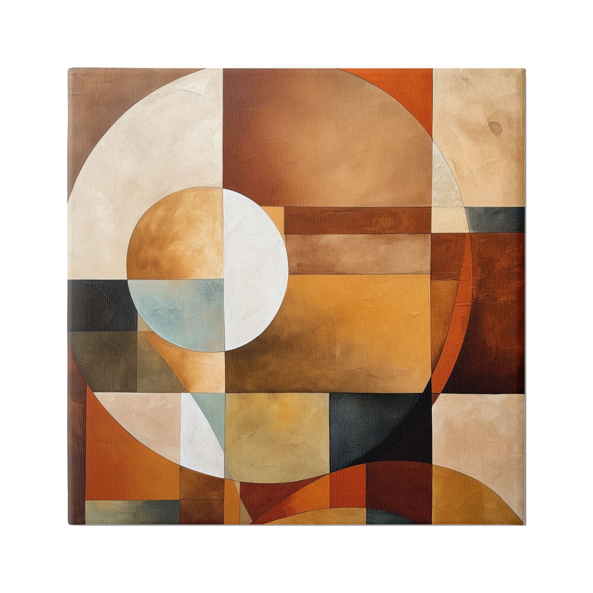 Stupell Industries Modern Shapes Pattern Abstract Painting Gallery Wrapped Canvas Art Print Wall Art, 30 x 30