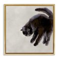 thumbnail image 1 of Stupell Industries Modern Simple Cat Watercolor Gold Floating Frame Canvas Art, 25 x 25, by Melissa Wang, 1 of 8