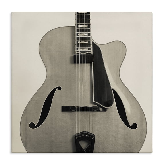 Stupell Industries Modern Simple Chic Guitar Canvas Art, 24 x 24, by Deborah Revell