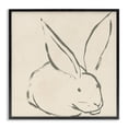 thumbnail image 1 of Stupell Industries Modern Simple Rabbit Outline Black Framed Giclee Art, 12 x 12, by June Erica Vess, 1 of 8