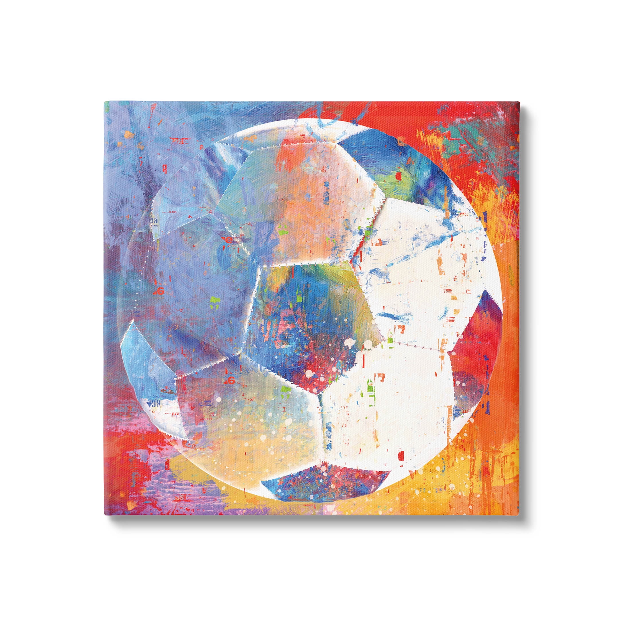 Stupell Industries Modern Soccer Ball Sports Graphic Art Gallery Wrapped Canvas Print Wall Art, Design by Savannah Miller