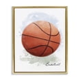 thumbnail image 1 of Stupell Industries Modern Soft Pastel Basketball Gold Floating Frame Canvas Art, 25 x 31, by Matthew Piotrowicz, 1 of 7