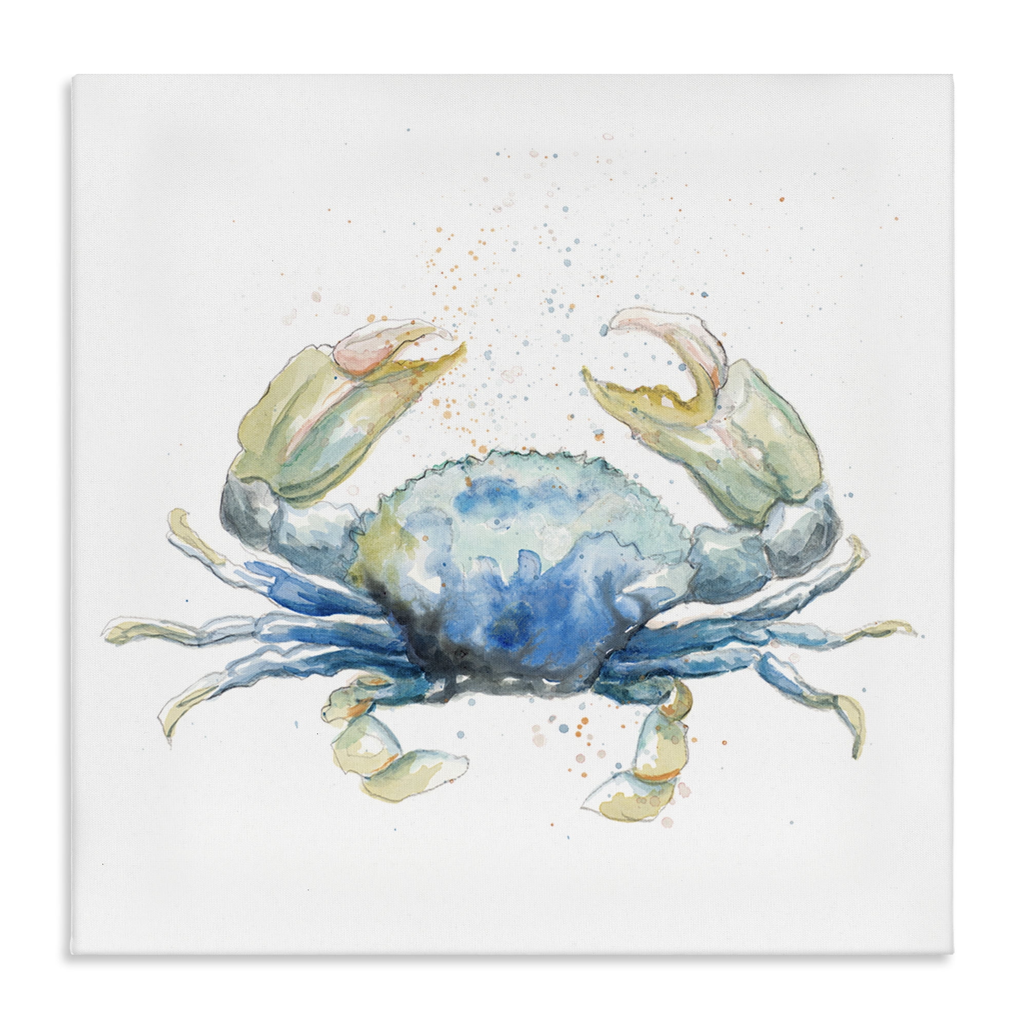 Stupell Industries Modern Speckled Crab Animals & Insects Painting Gallery Wrapped Canvas Art Print Wall Art, 36 x 36